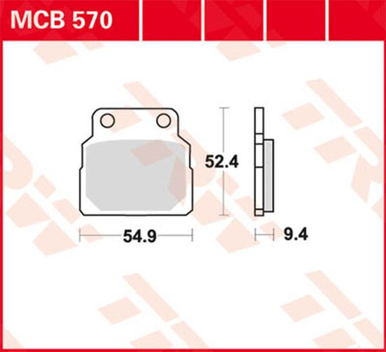TRW Lucas Bremsbelag MCB570 honda (Satz)