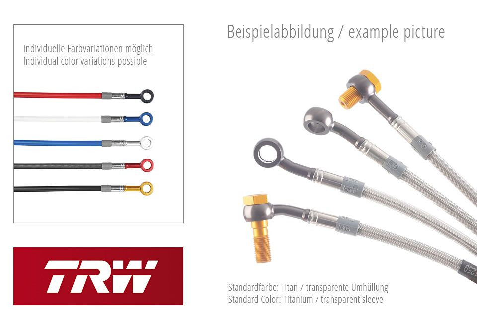 TRW Lucas Stahlflexsatz MCH836H1, hinten cagiva (Satz)