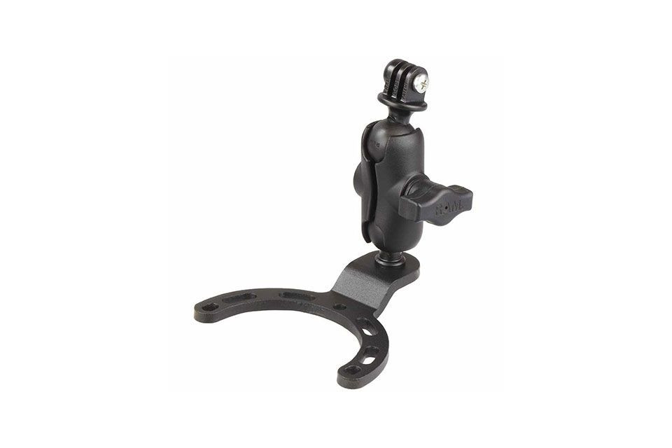 RAM Mounts GoPro Motorrad-Kamerahalterung (kurz) für Honda-/Suzuki-/Yamaha-Tanks - mit Tank-Adapter (Stück)