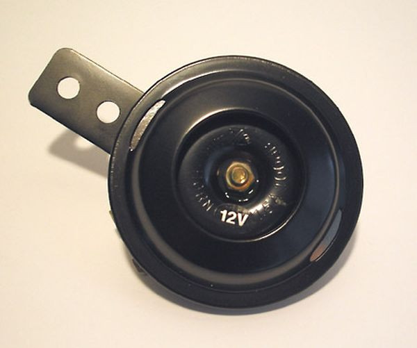 Hupe, 12V, schwarz, 70 mm Durchmesser, 100 dB (Stück)