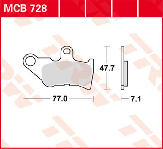 TRW Lucas Bremsbelag MCB728 yamaha (Satz)