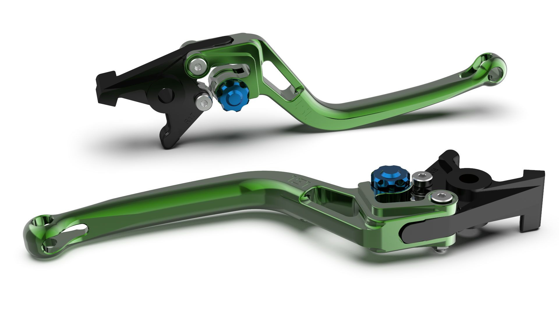LSL Bremshebel BOW für Brembo 15/17/19 RCS, R37R, grün/blau (Stück)