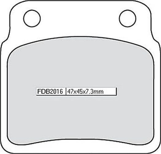 FERODO Sinterbelag FDB 2016 SG (Satz)