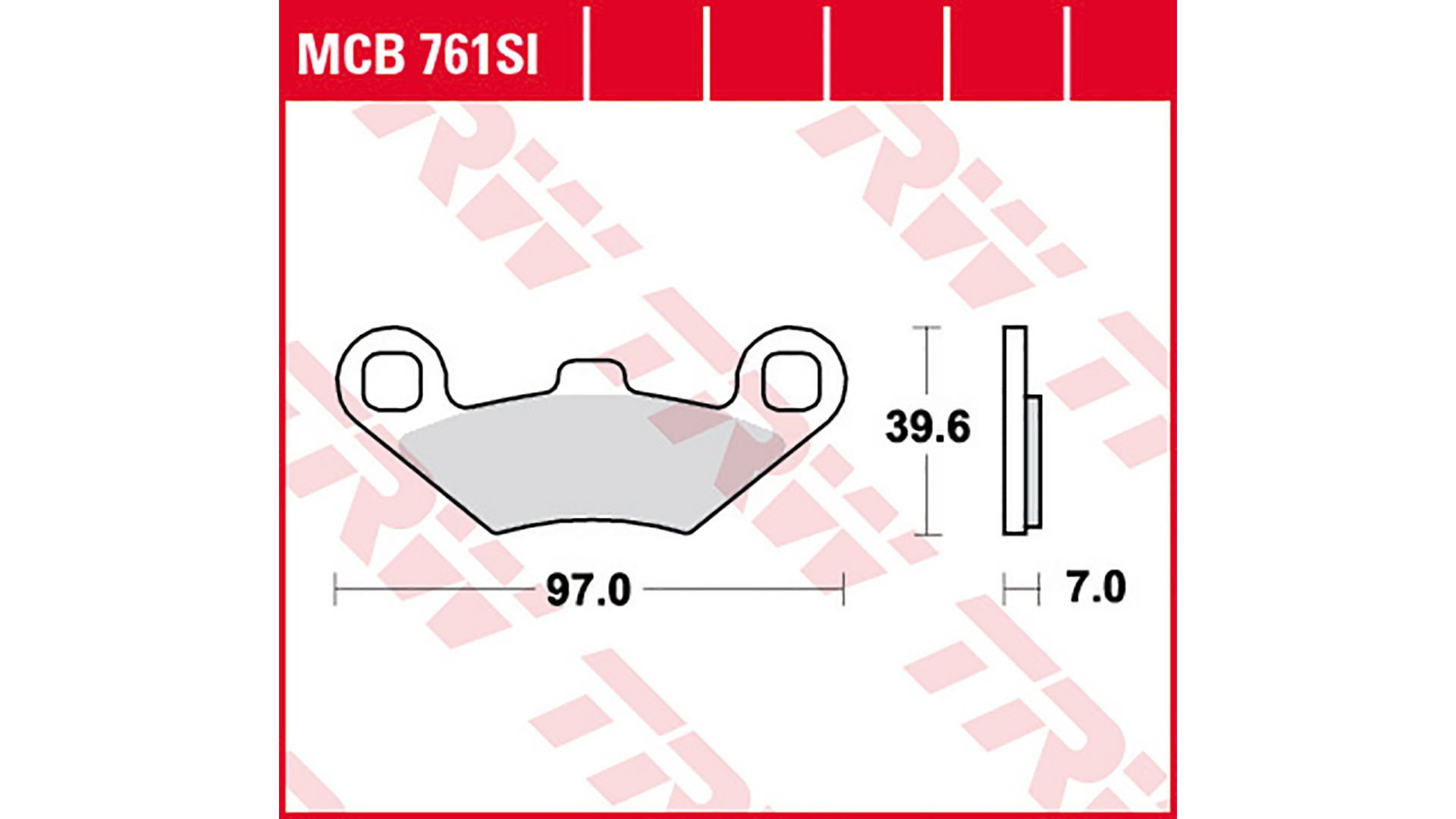 TRW Lucas Bremsbelag Sinter Offroad MCB761SI