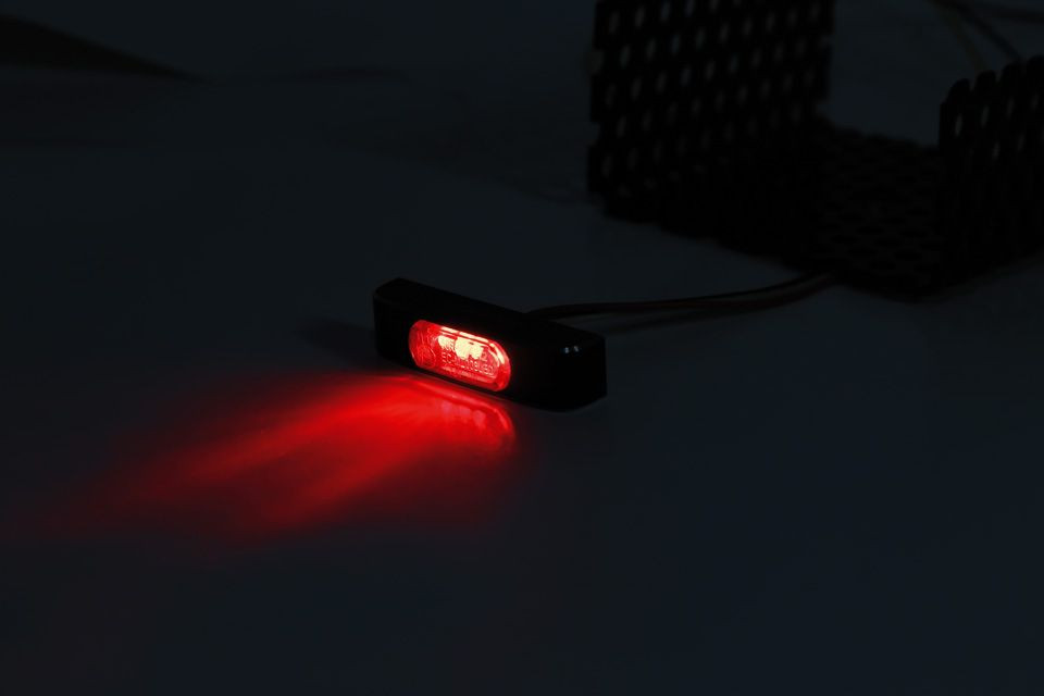 HIGHSIDER LED-Rücklicht CONERO T2, rotes Glas (Stück)