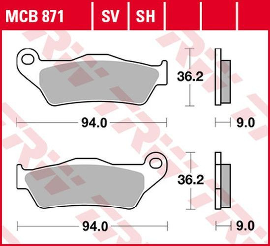 TRW Lucas Bremsbelag MCB871 Harley Davidson (Satz)
