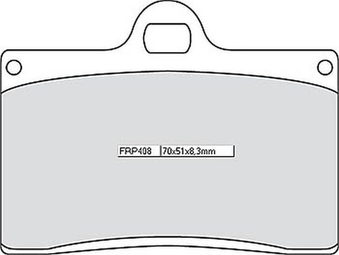 FERODO Sinter Racing Bremsbelag FRP 408 XRAC (Satz)