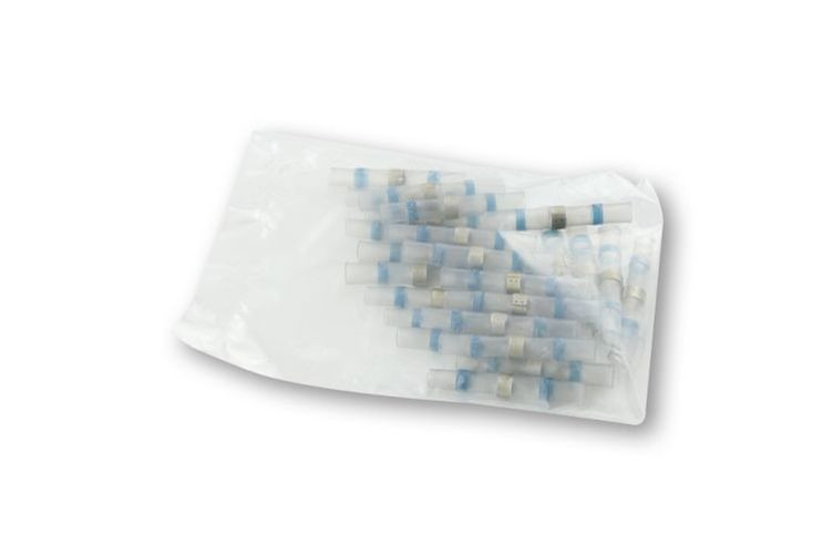 Schrumpf-Löt-Verbinder mit Innenkleber, blau (25 Stück)