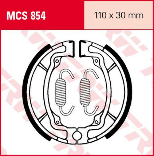 TRW Lucas Bremsbacken MCS854 (Satz)