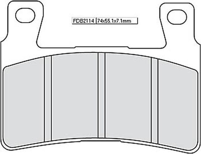 FERODO Sinter Racing Bremsbelag FDB 2114 XRAC (Satz)