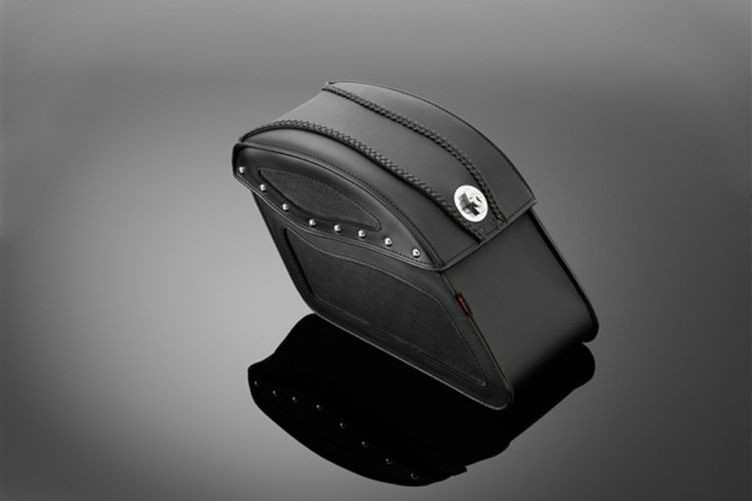 HIGHWAY HAWK Satteltasche TEK LEATHER WITH LOCK (Paar)