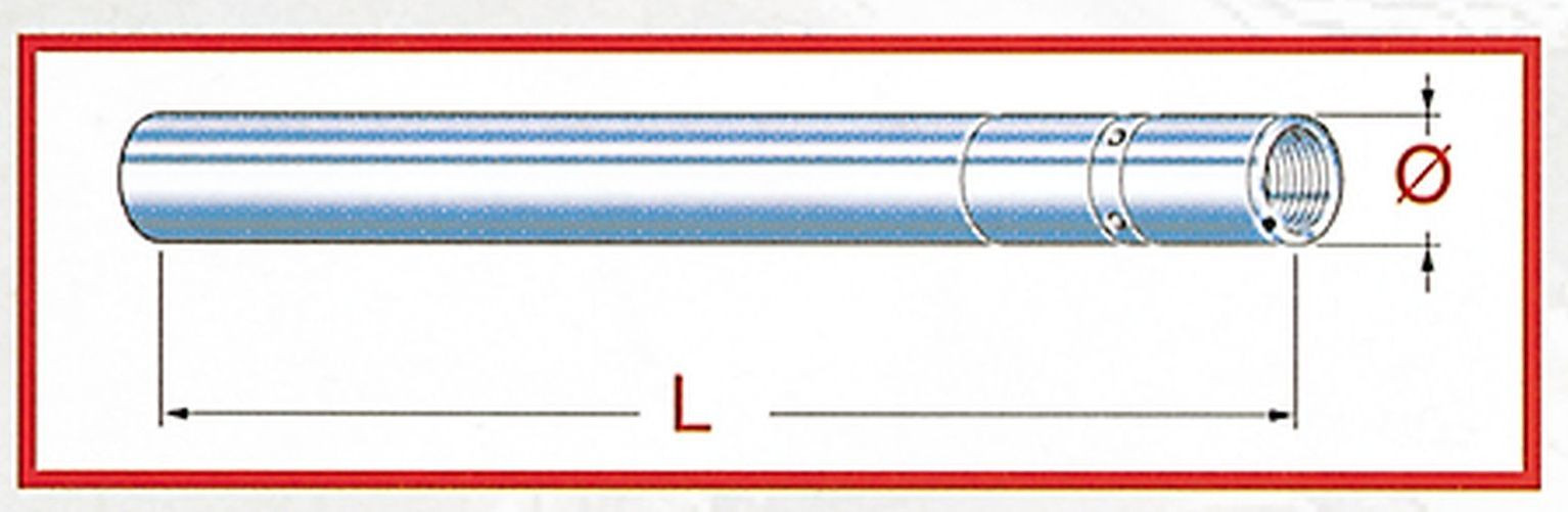 TAROZZI Gabelstandrohr SUZUKI DR 600 R/S 86-89 (Stück)