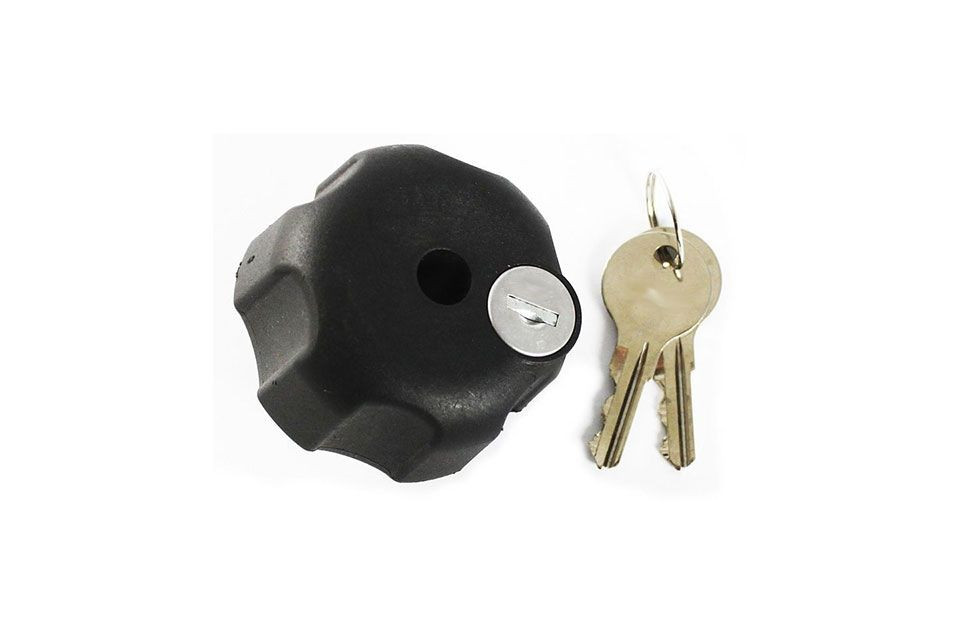 RAM Mounts Sicherungsschloss für B-Kugel Verbindungsarme - 1/4 Zoll-20 Innengewinde, 2 Schlüssel (Stück)