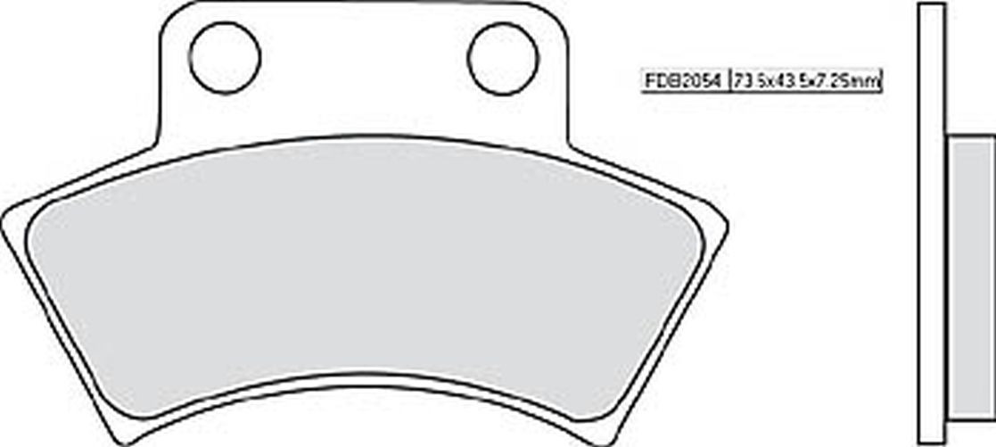 FERODO Sinterbelag FDB 2054 SG (Satz)