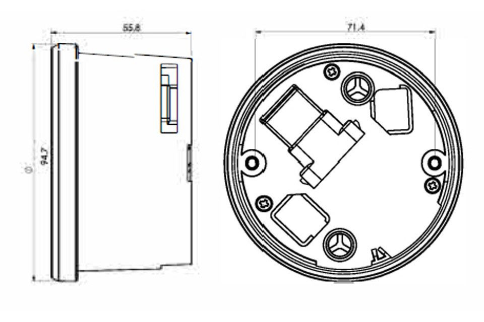 KOSO Digitales Multifunktions-Cockpit, TNT-04 Drehzahlmesser /Tachometer mit Chrom Ring (Stück)