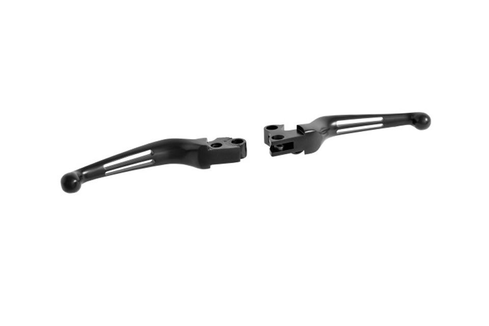HIGHWAY HAWK Hebelset Wide Blade schwarz W/slots (Paar)
