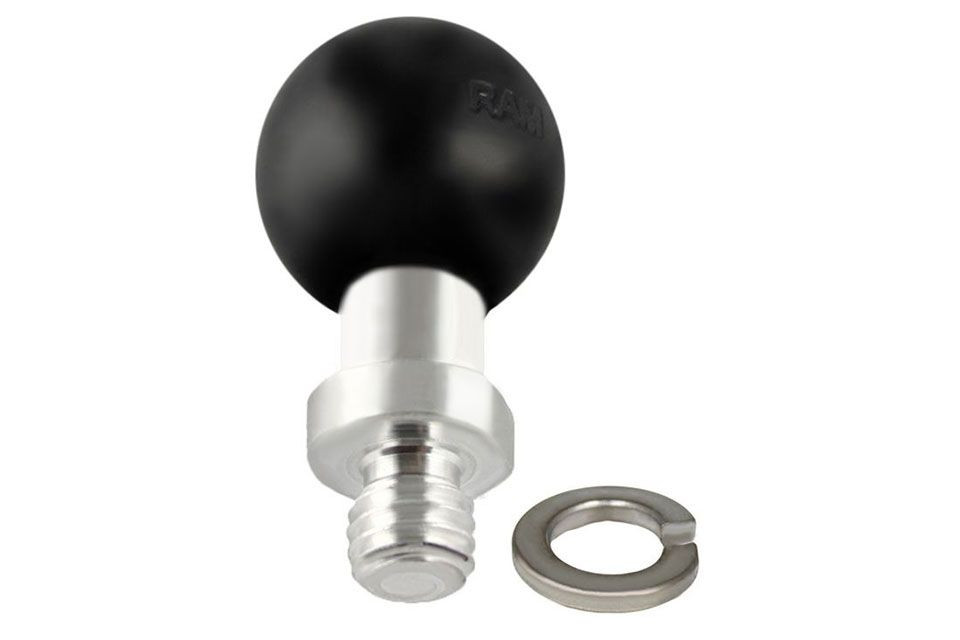RAM Mounts Basiskugel mit 3/8 Zoll-16 Gewindestift - B-Kugel (1 Zoll) Länge 0,4 Zoll (Stück)