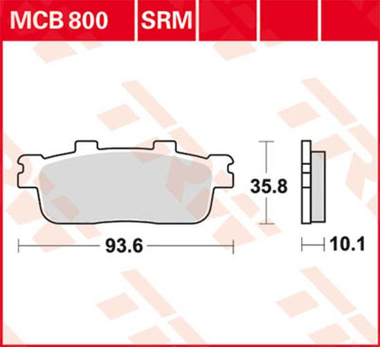 TRW Lucas Bremsbelag MCB800 (Satz)