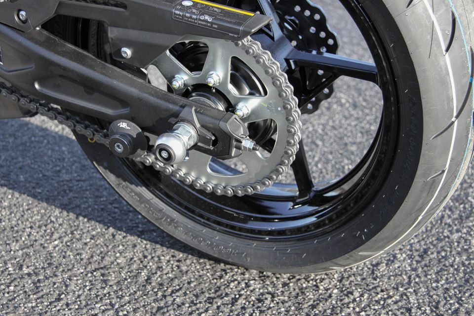 LSL Achs Ball hinten KAWASAKI Z 650, silber, hinten (Set)