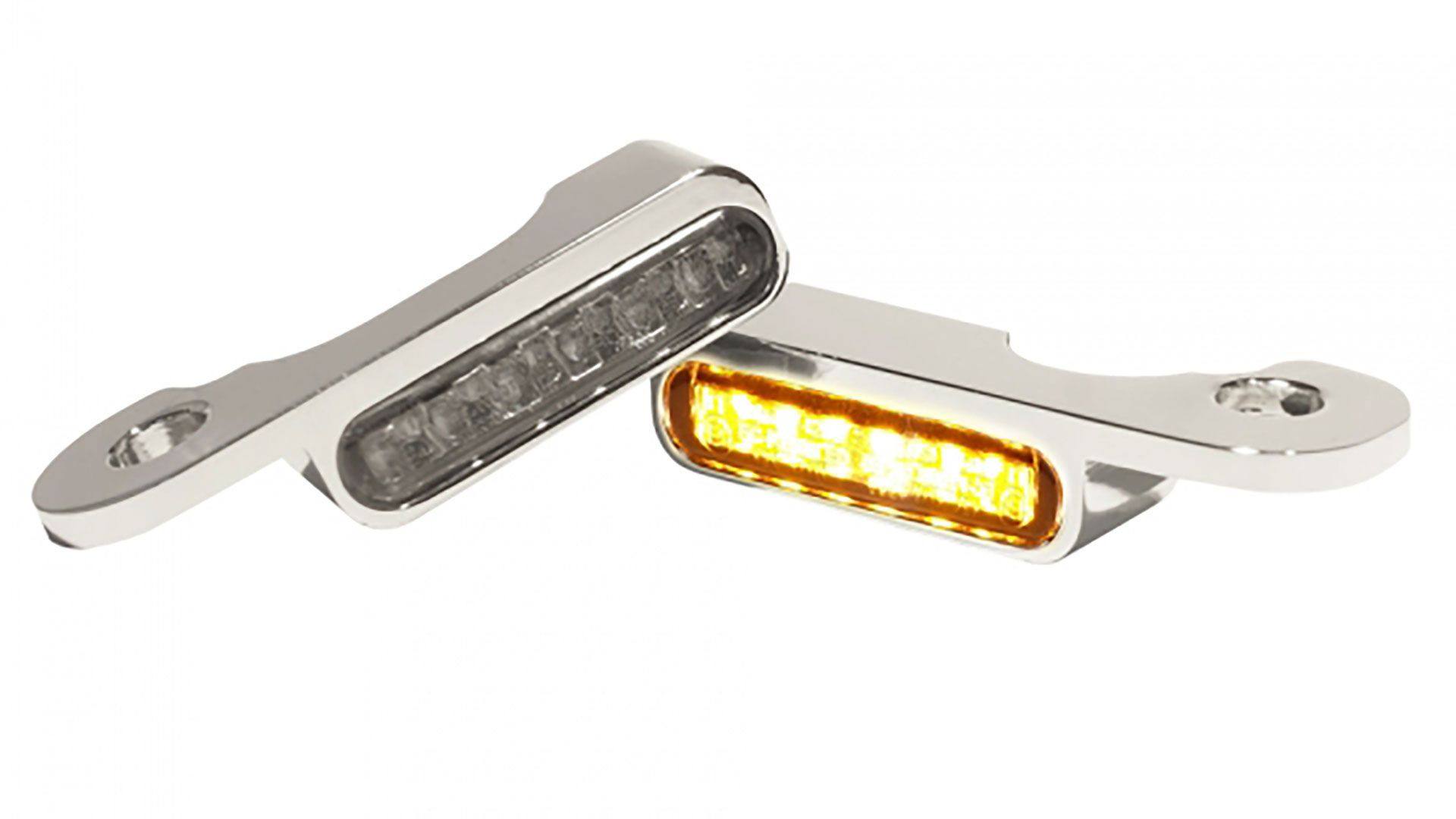HeinzBikes LED Armaturen Blinker TOURING Modelle 09-13, chrom (Paar)