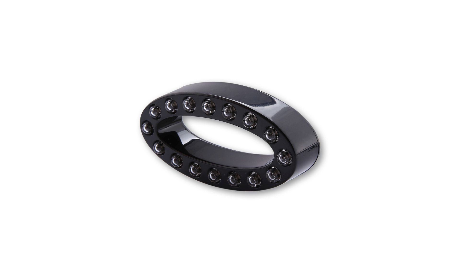 SHIN YO LED-Rücklicht MEMPHIS, schwarzes Gehäuse, oval (Stück)