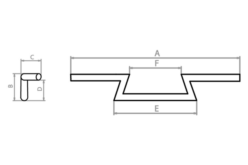 FEHLING Z-Lenker 22 mm Ø (7/8 Zoll) niedrig, schmal, schwarz (Stück)