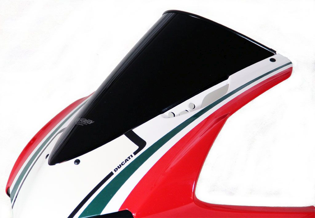 MRA-Verkleidungsscheibe, DUCATI 1199 Panigale, schwarz, 12-, Originalform (Stück)
