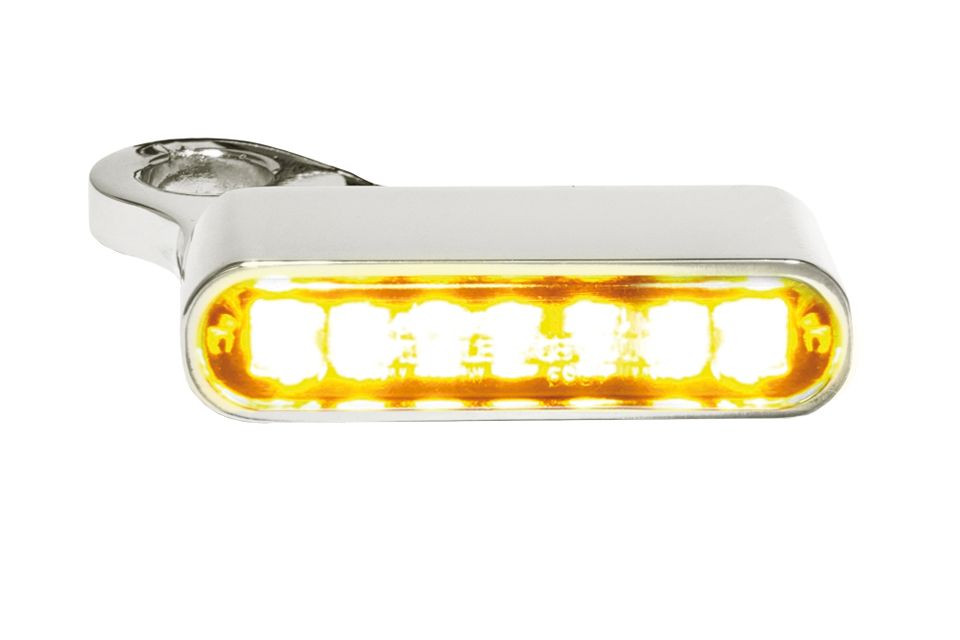 HeinzBikes LED Armaturen Blinker SPORTSTER Modelle 14-, silber (Paar)