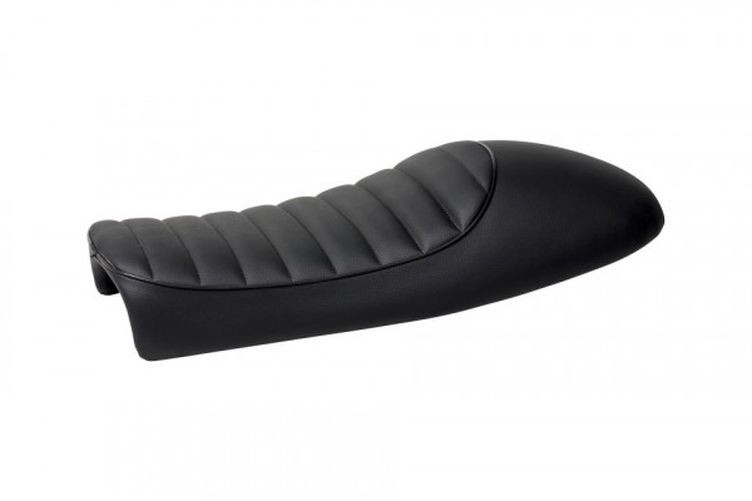 HIGHWAY HAWK Sitzbank Cafe Racer Classic Typ 4 Tuck 'N Roll, schwarz (Stück)