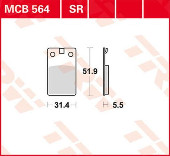 TRW Lucas Bremsbelag MCB564 (Satz)