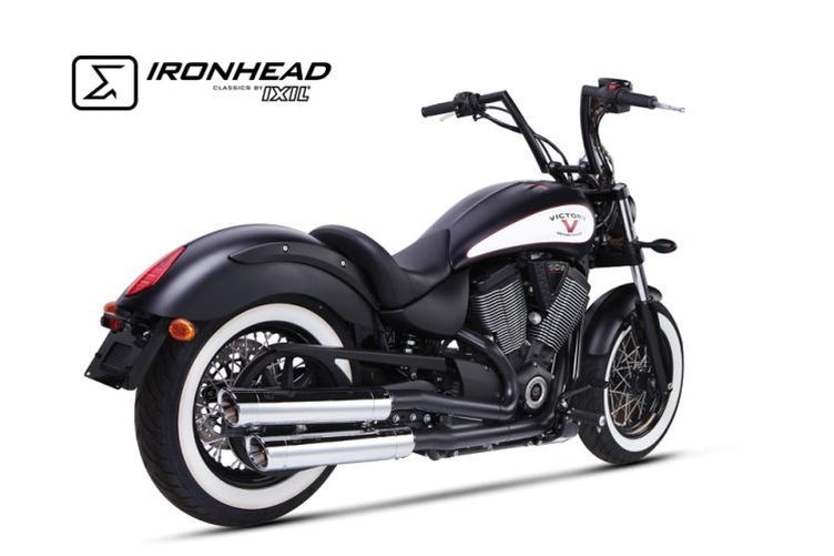 IRONHEAD Edelstahl Auspuff Victory Vegas/Hammer, 06-16 (Paar)