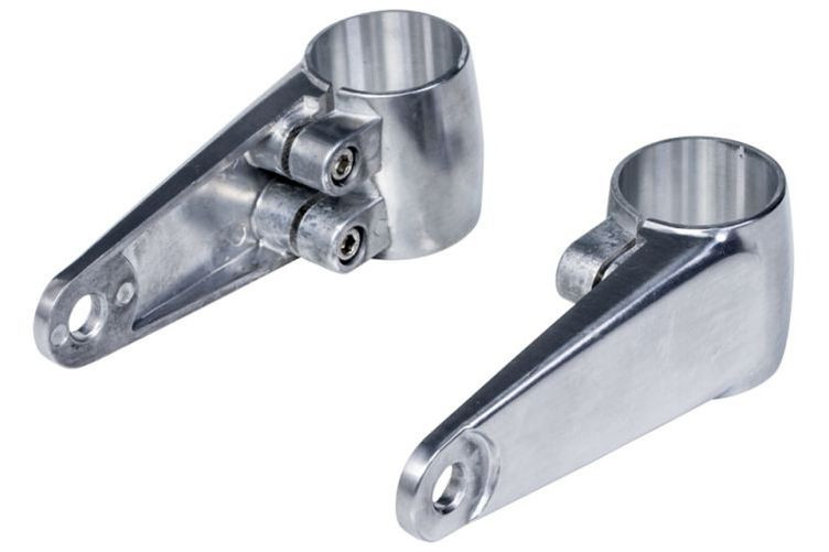 HIGHWAY HAWK Lampenhalter Aluguss poliert, Ø 41 , 39 und 35 mm (Stück)