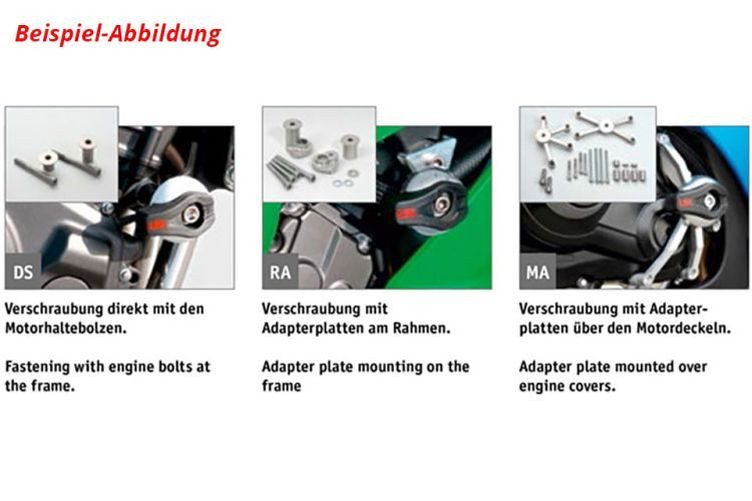 LSL Crash-Pad Montagekit Honda CBR 600 F 99-06 (Stück)