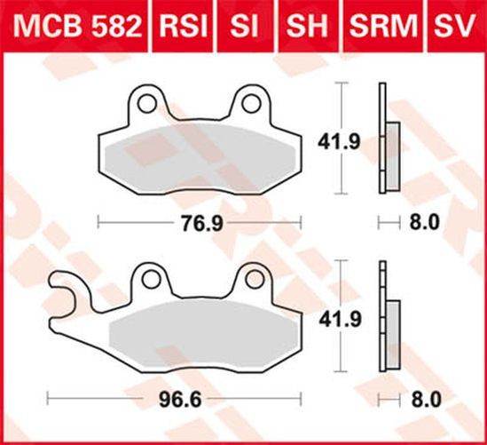 TRW Lucas Bremsbelag MCB582 (Satz)