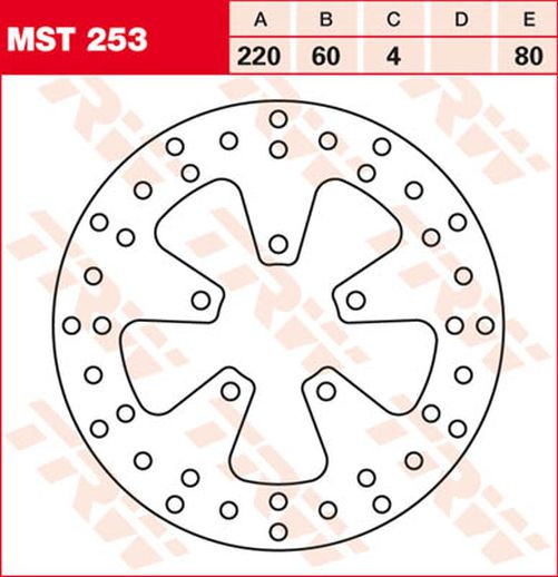 TRW Lucas Bremsscheibe MST253, starr (Stück)