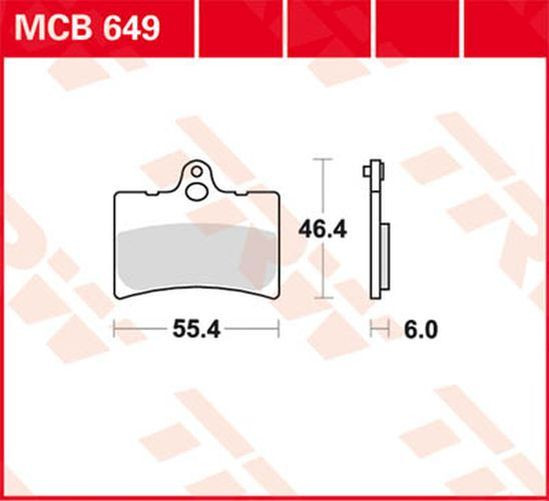 TRW Lucas Bremsbelag MCB649 (Satz)