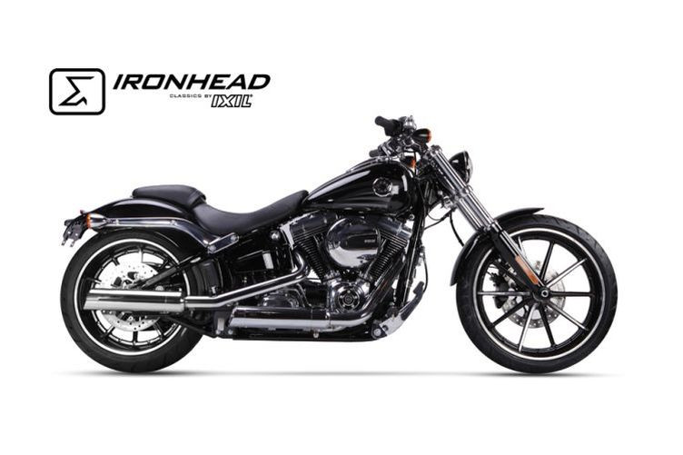 IRONHEAD Auspuff Harley-Davidson Softail Breakout 13-16 Heritage Classic 07-16 (Paar)