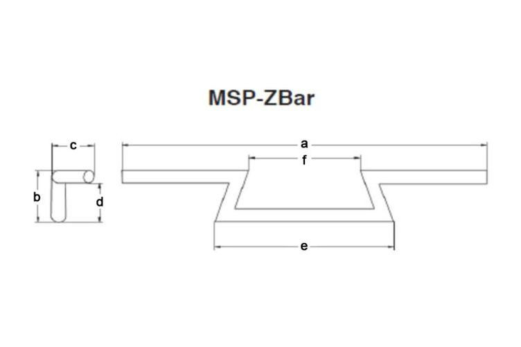 FEHLING Z-Bar, niedrig, 850 mm chrom (Stück)