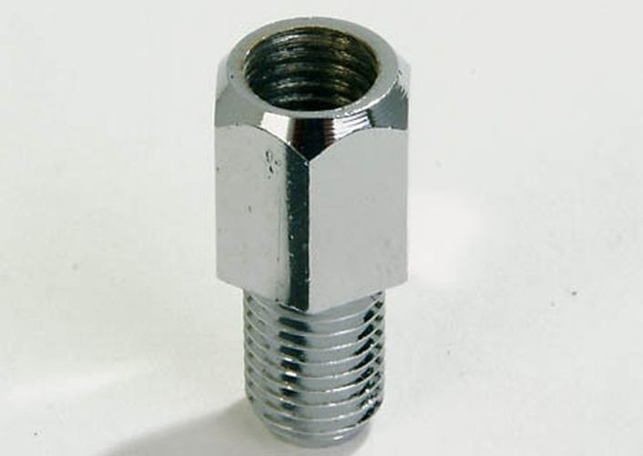 Spiegeladapter Loch M8 re. auf Bolzen M8 li. verchromt (Stück)