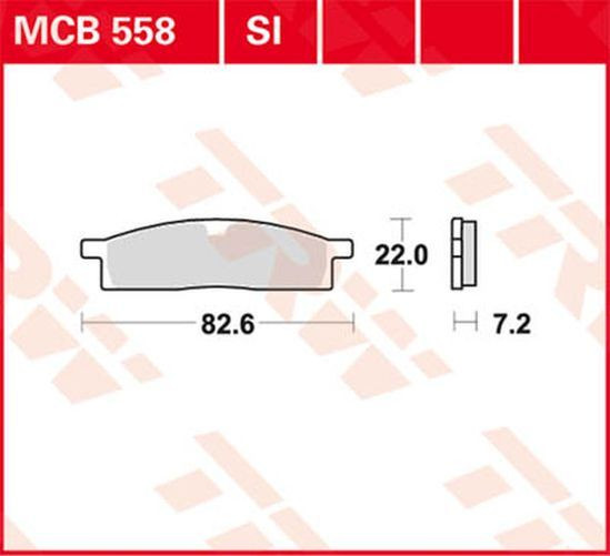 TRW Lucas Bremsbelag MCB558 yamaha (Satz)