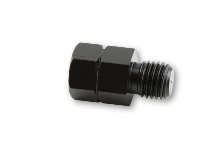 Spiegeladapter Loch M10 re.auf Bolzen M10 li. schwarz (Stück)