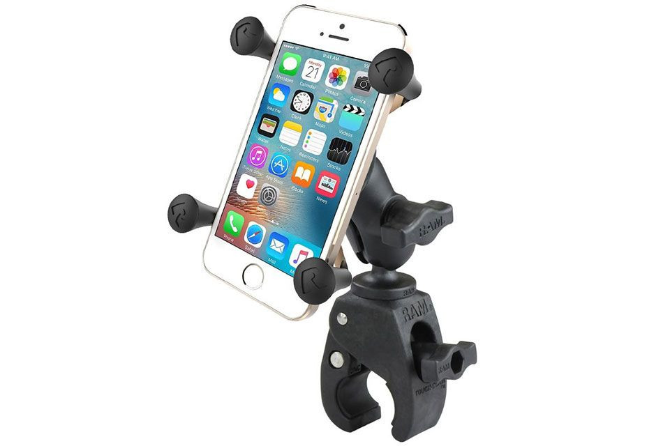RAM Mounts Tough-Claw Halterung (Rohre/Stangen) mit X-Grip Universal Halteklammer für Smartphones (Stück)