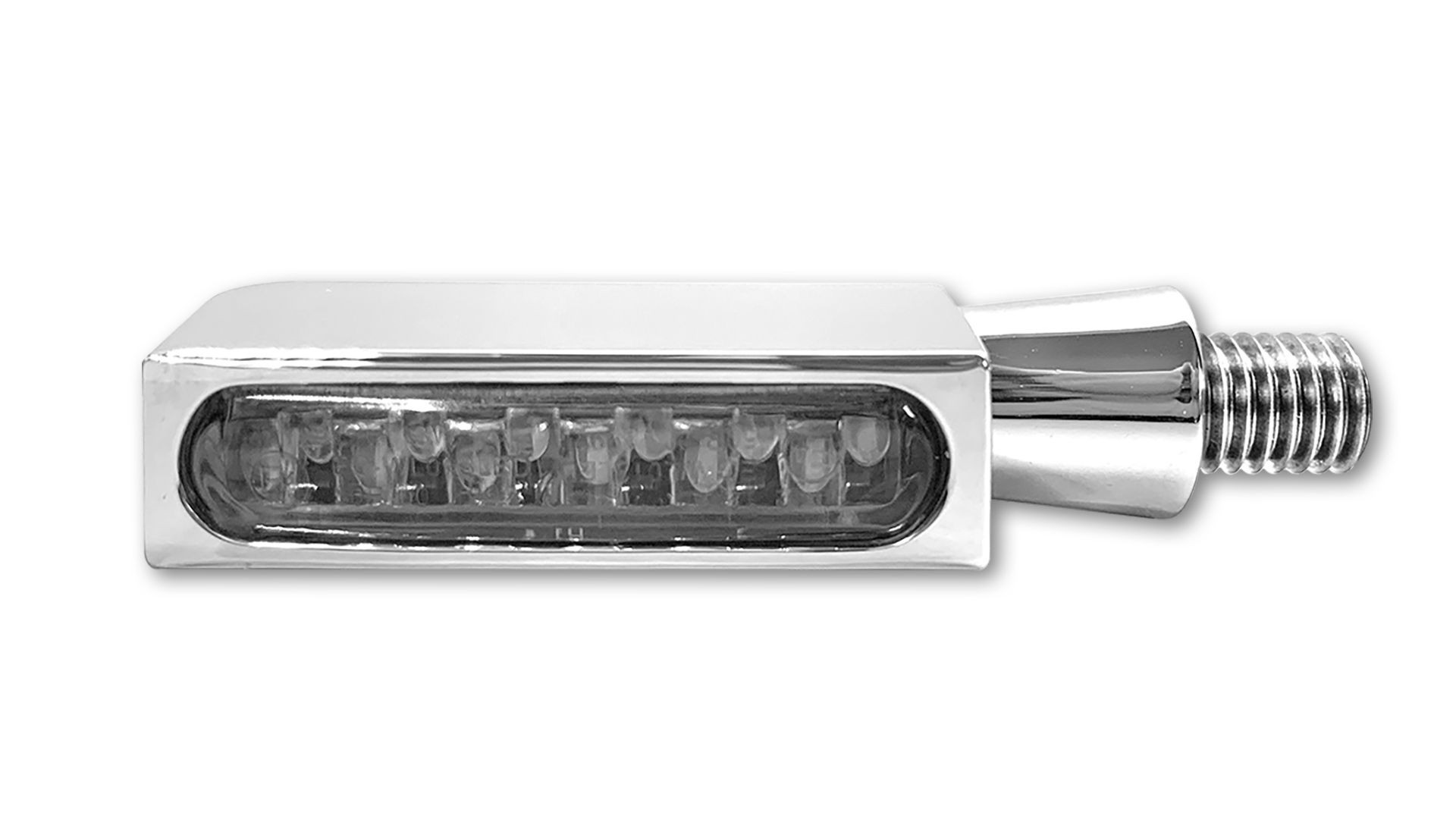 HeinzBikes BLOKK-Line LED Blinker mit Positionslicht, multifit - alle Marken, chrom