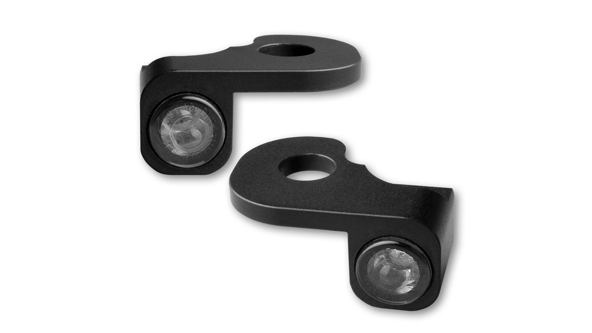 HeinzBikes NANO Series LED Blinker für H-D Lenkerarmaturen BREAKOUT hydraulische Kupplung, schwarz