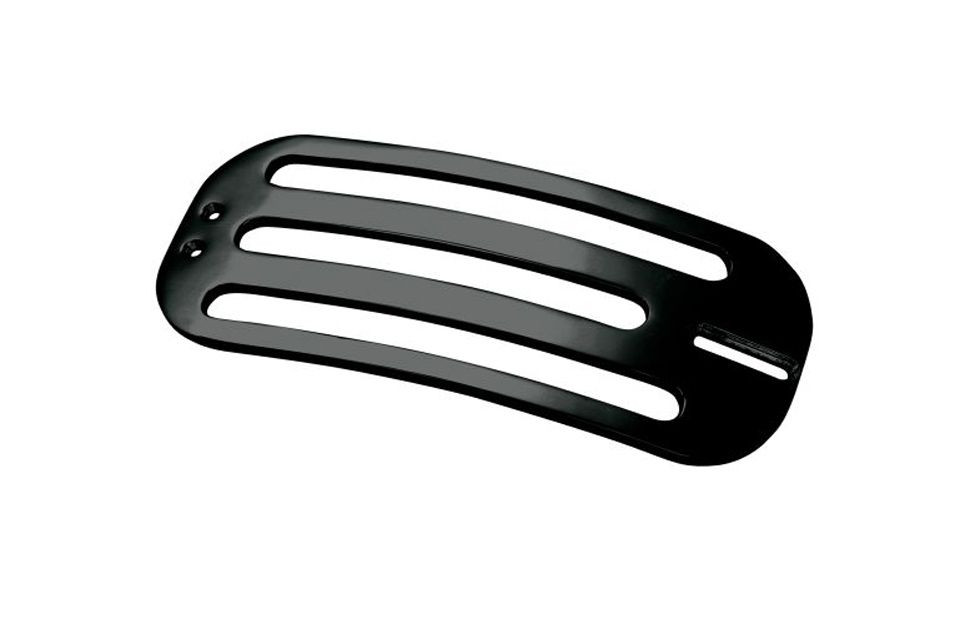 HIGHWAY HAWK Solo Rack Billet komplett, glänzend schwarz (Stück)