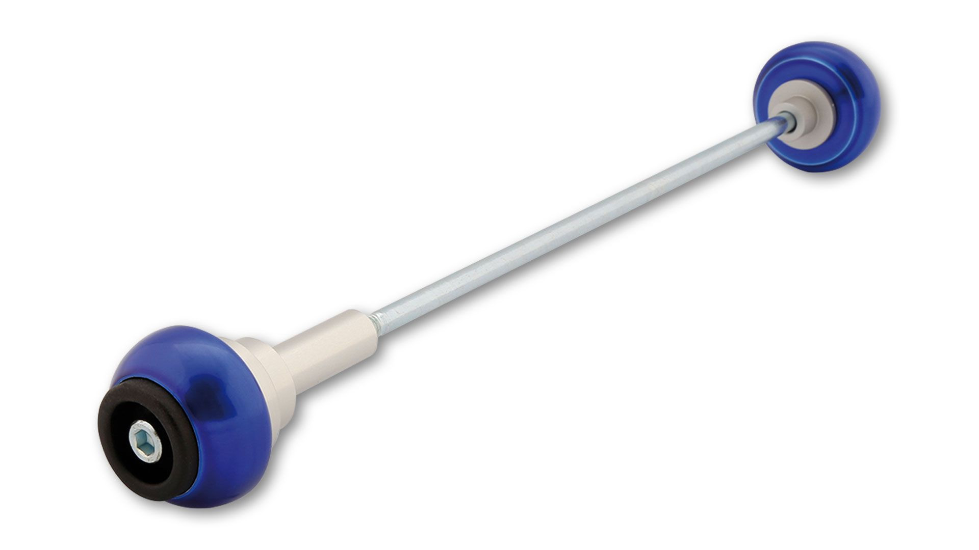 LSL Crash Ball Achse Yamaha MT-07, blau lasiert, vorn (Set)