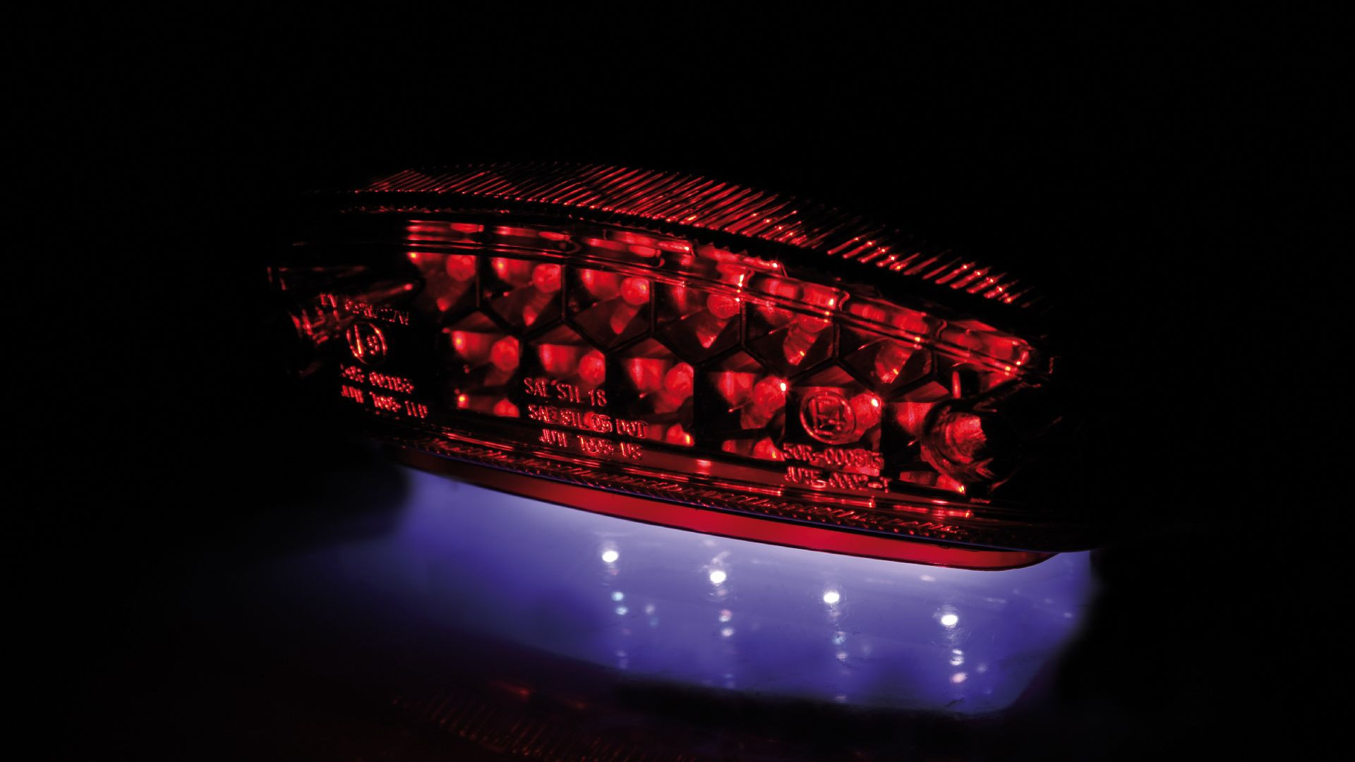 SHIN YO LED-Rücklicht MONSTER, rotes Glas, E-gepr. (Stück)