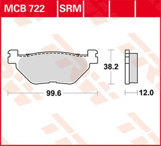 TRW Lucas Bremsbelag MCB722 (Satz)