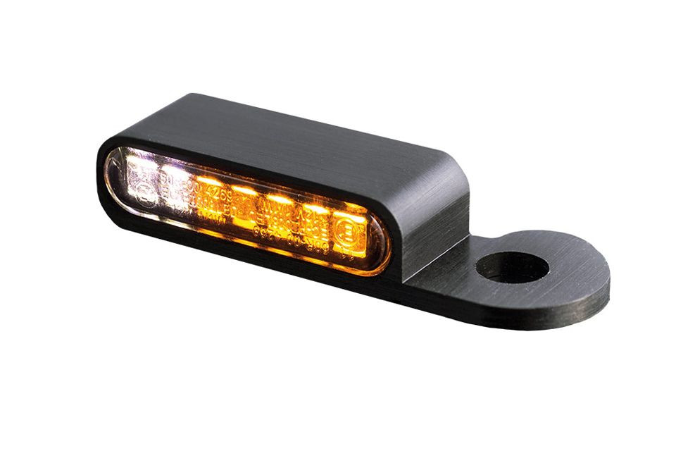 HeinzBikes LED Armaturen Blinker-Positionslicht-Kombination S Modelle 14-, schwarz (Paar)