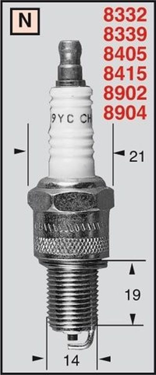 CHAMPION Zündkerze CHAMPION RN12YC/OE042 (Stück)